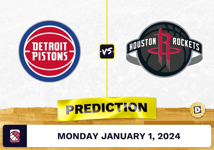 Detroit Pistons vs. Houston Rockets Prediction, Odds, NBA Picks  [1/1/2024]