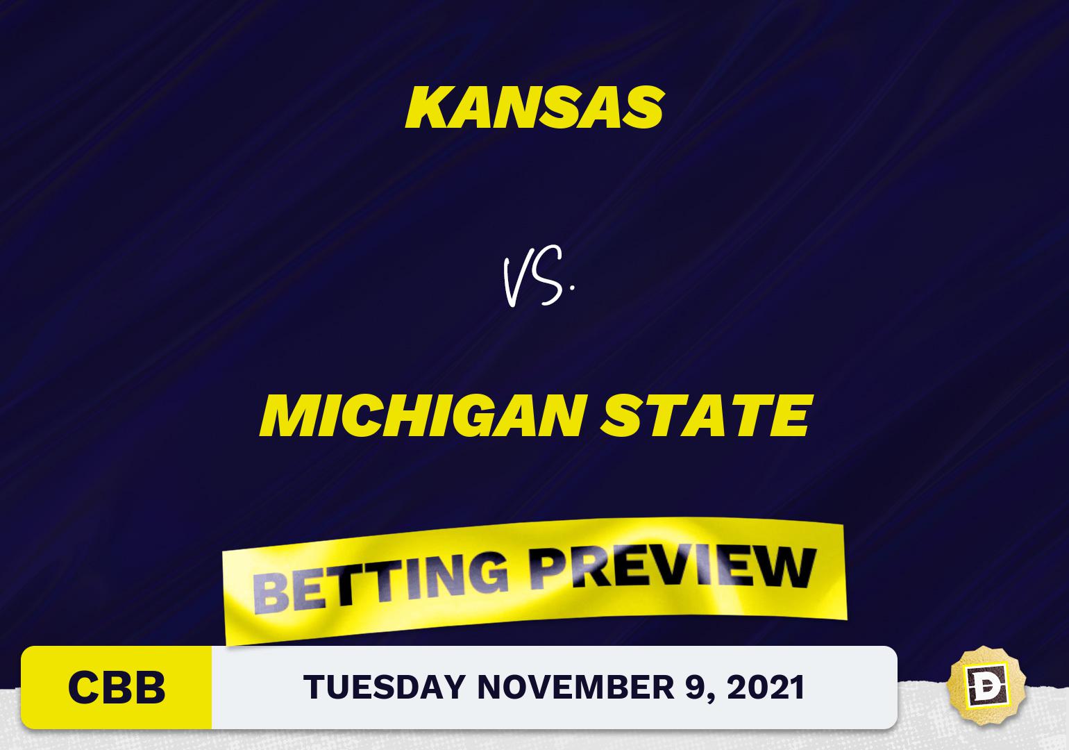 Kansas vs. Michigan State CBB Predictions and Odds - Nov 9, 2021