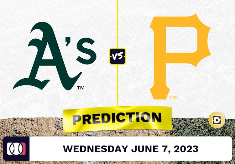 Athletics vs. Pirates Prediction for MLB Wednesday [6/7/2023]