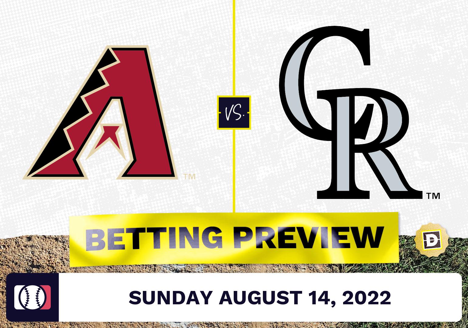 Diamondbacks vs. Rockies Prediction and Odds - Aug 14, 2022