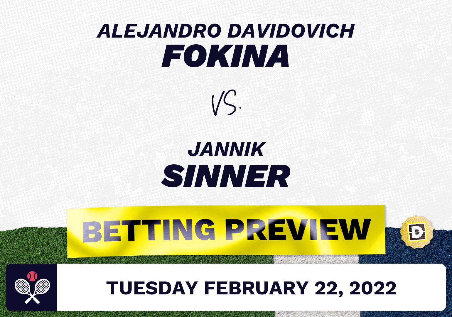 Alejandro Davidovich Fokina vs. Jannik Sinner Predictions - Feb 22, 2022