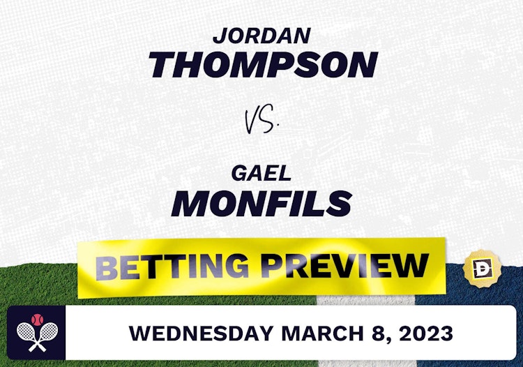 Jordan Thompson vs. Gael Monfils Predictions - Mar 8, 2023