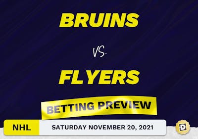 Bruins vs. Flyers Predictions and Odds - Nov 20, 2021