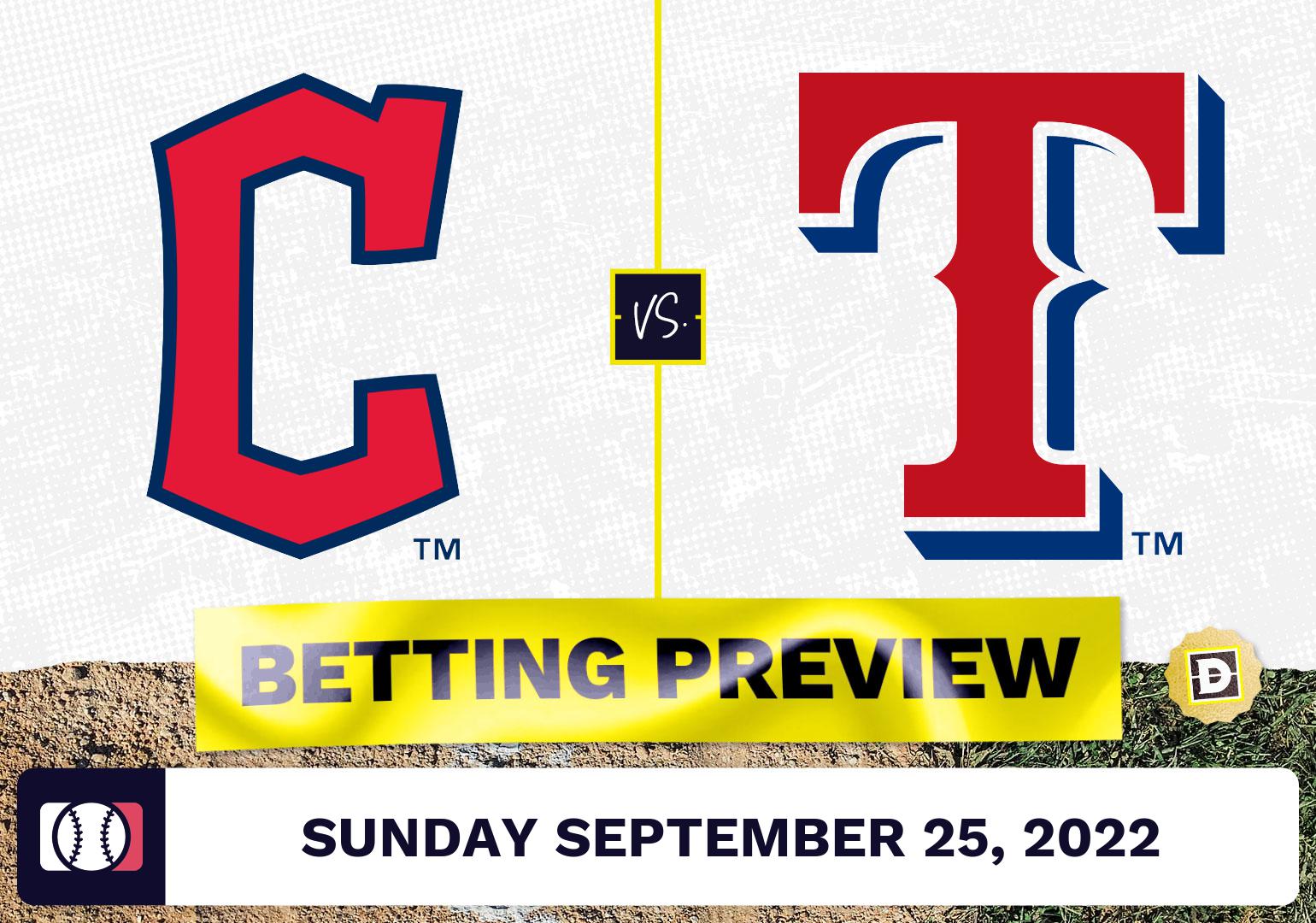 Guardians vs. Rangers Prediction and Odds - Sep 25, 2022