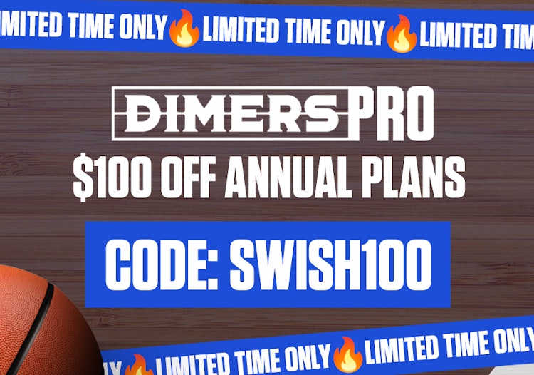 Save $100 on a Dimers Pro annual subscription with the promo code SWISH100.