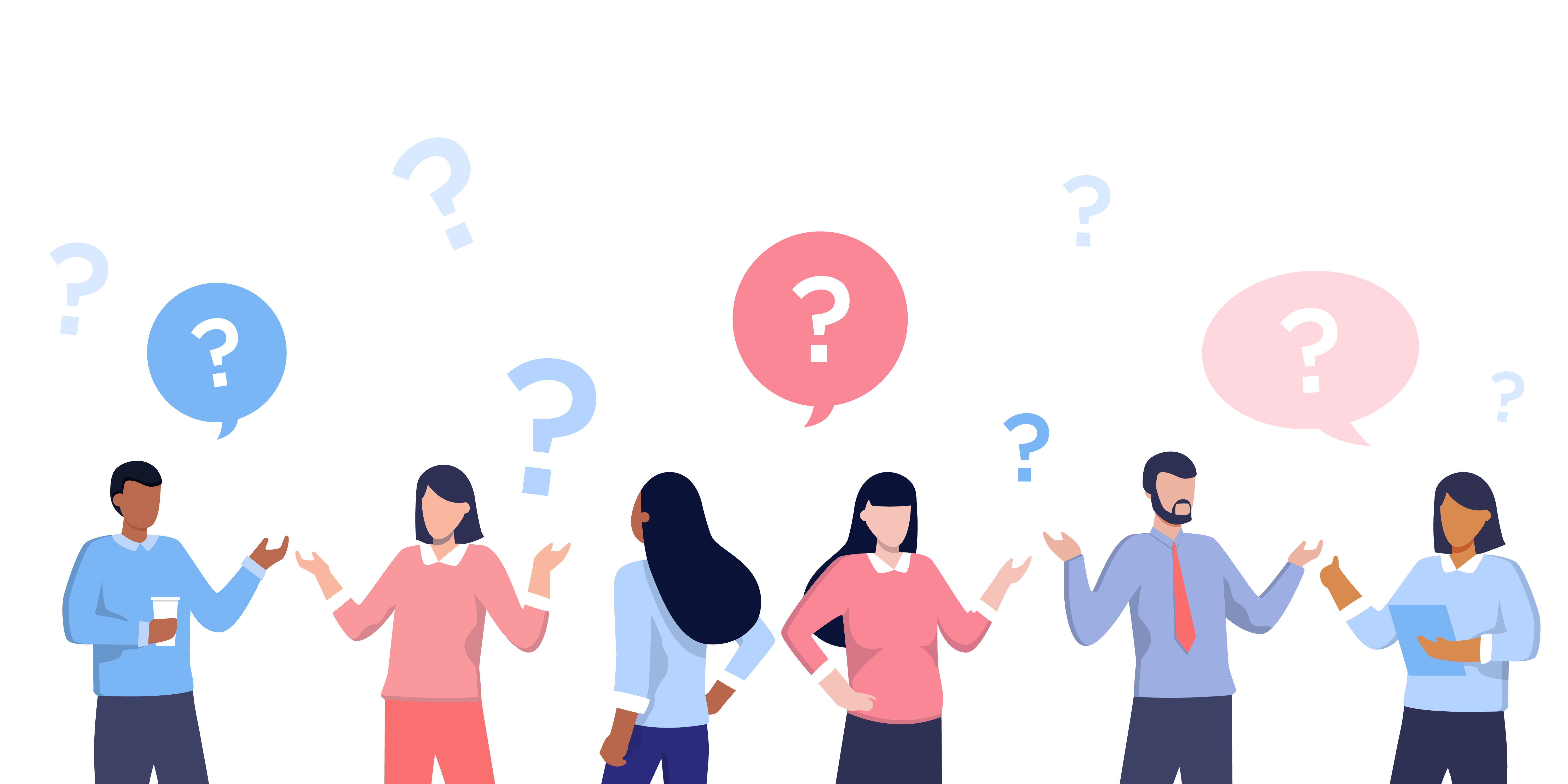 Feature image of question marks
