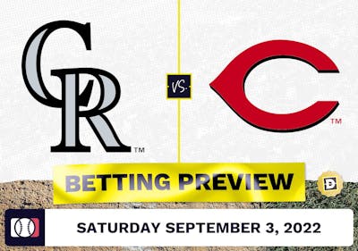 Rockies vs. Reds Prediction and Odds - Sep 3, 2022