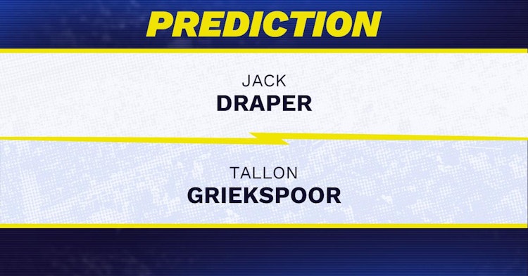Jack Draper vs Tallon Griekspoor Tennis Prediction.