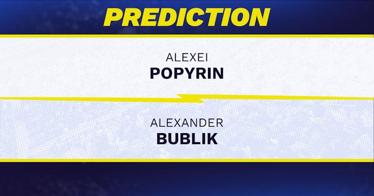 Alexei Popyrin vs Alexander Bublik Tennis Prediction.