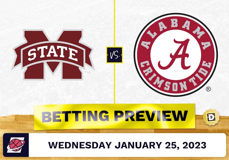 Mississippi State vs. Alabama CBB Prediction and Odds - Jan 25, 2023