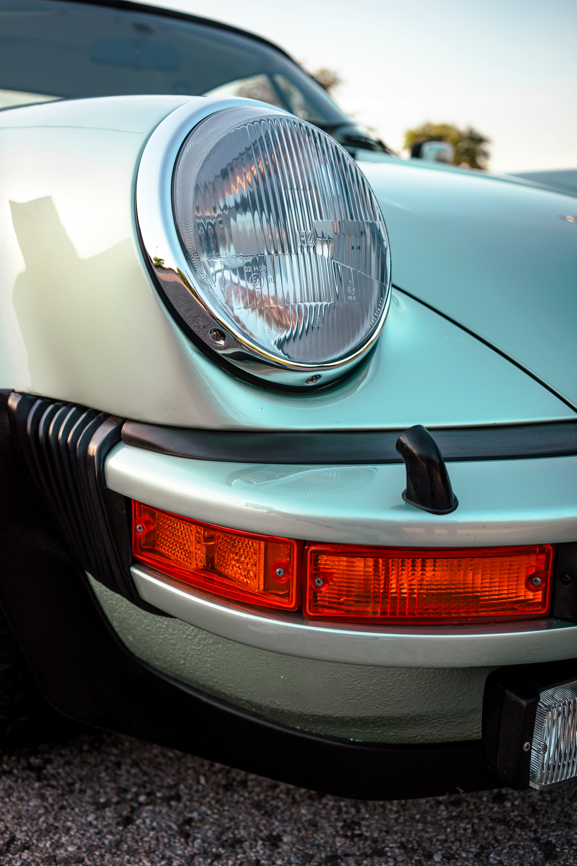 Headlight on a 930 Turbo