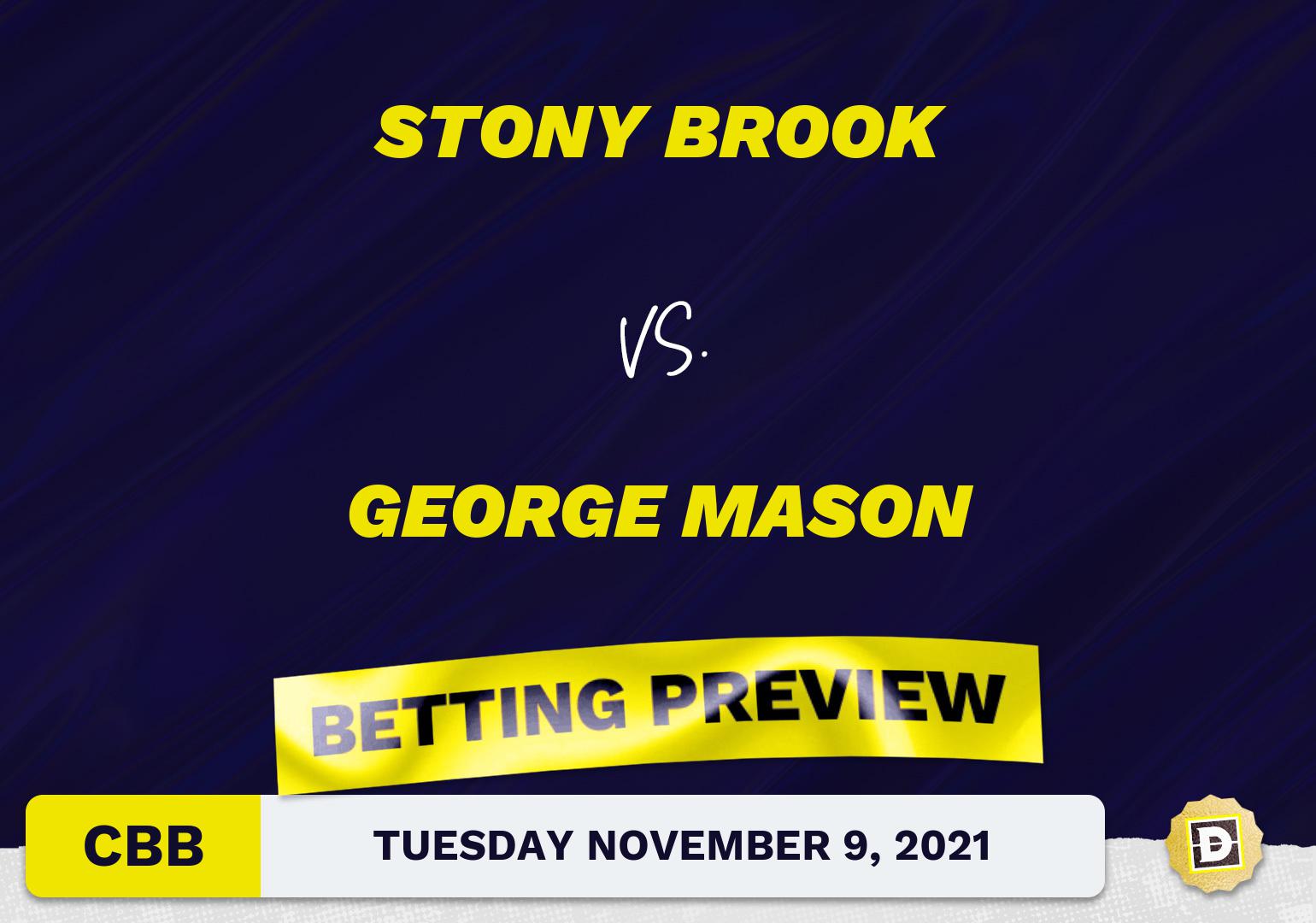 Stony Brook vs. George Mason CBB Predictions and Odds - Nov 9, 2021