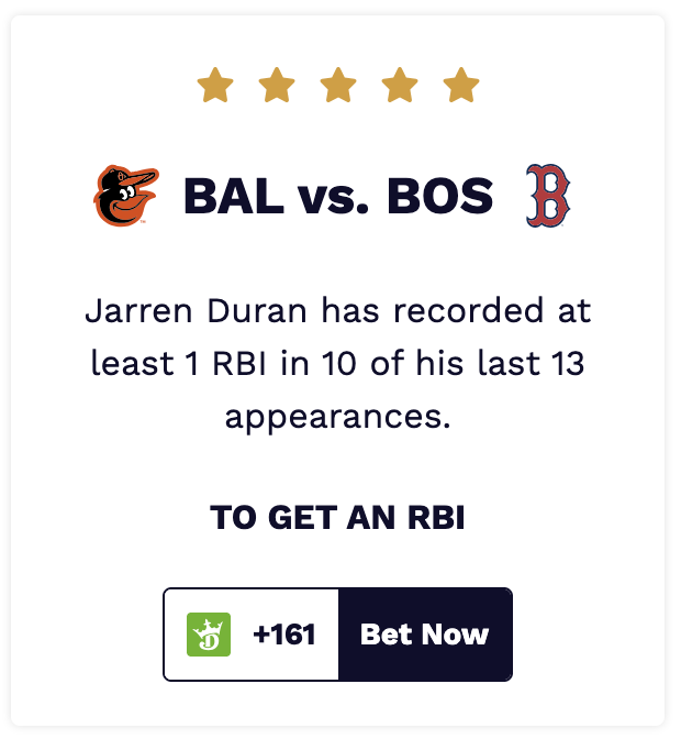 MLB player props trends.