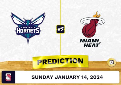 Charlotte Hornets vs. Miami Heat Prediction, Odds, NBA Picks [1/14/2024]