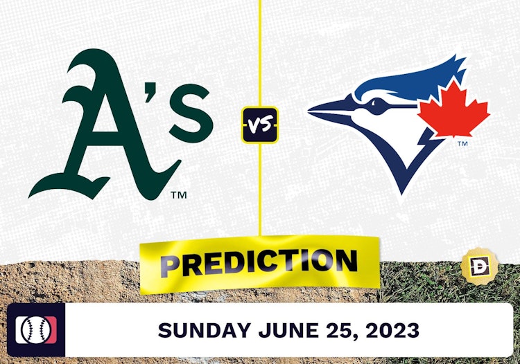 Athletics vs. Blue Jays Prediction for MLB Sunday [6/25/2023]