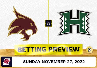 Texas State vs. Hawaii CBB Prediction and Odds - Nov 27, 2022