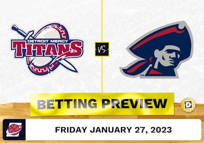 Detroit Mercy vs. Robert Morris CBB Prediction and Odds - Jan 27, 2023