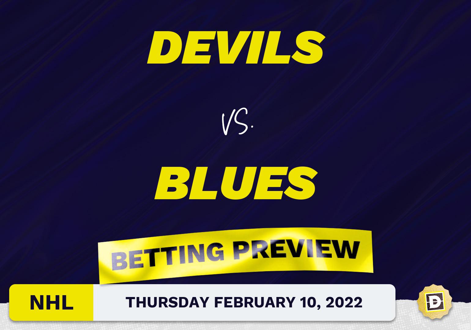 Devils vs. Blues Predictions and Odds - Feb 10, 2022