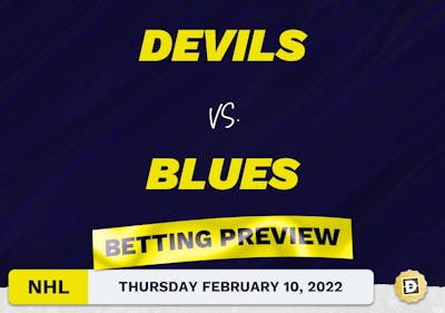 Devils vs. Blues Predictions and Odds - Feb 10, 2022