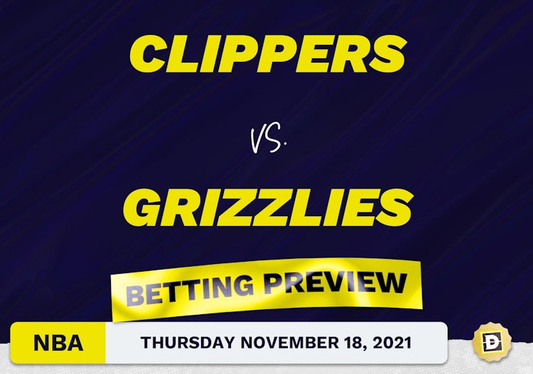 Clippers vs. Grizzlies Predictions and Odds - Nov 18, 2021