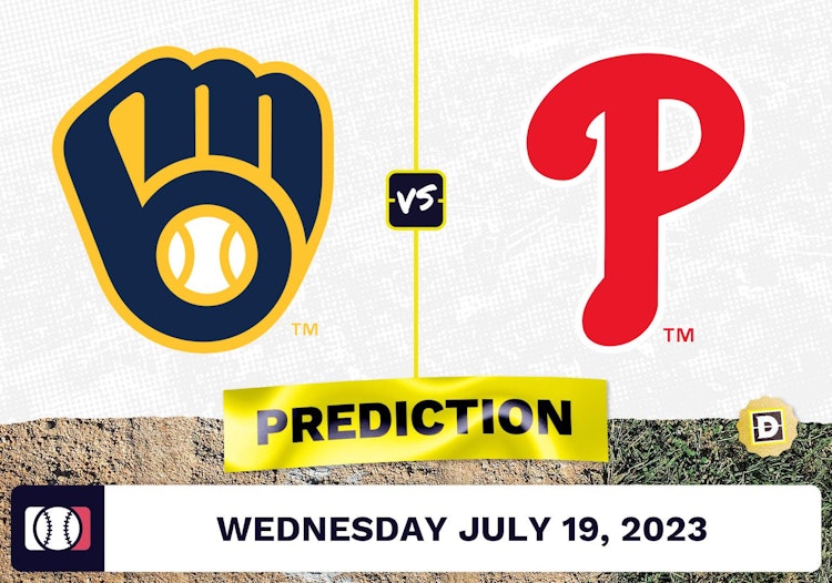 Brewers vs. Phillies Prediction for MLB Wednesday [7/19/2023]