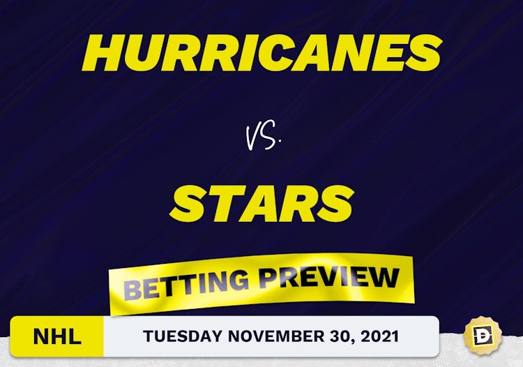 Hurricanes vs. Stars Predictions and Odds - Nov 30, 2021