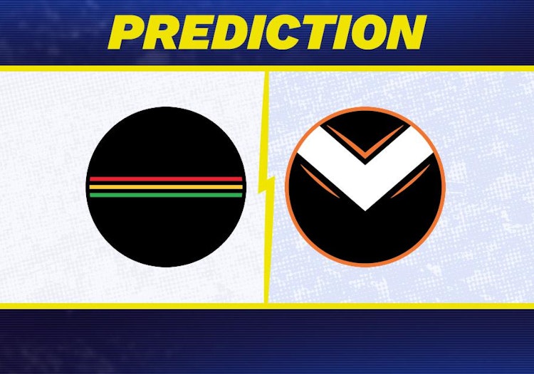 The Penrith Panthers take on the Wests Tigers in NRL action.