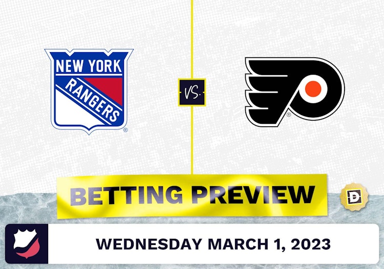 Rangers vs. Flyers Prediction and Odds - Mar 1, 2023