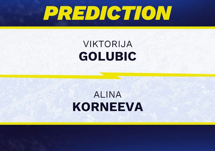 Viktorija Golubic takes on Alina Korneeva in WTA Beijing action.