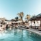 An inside view of Rosa Negra's Beach Club pool