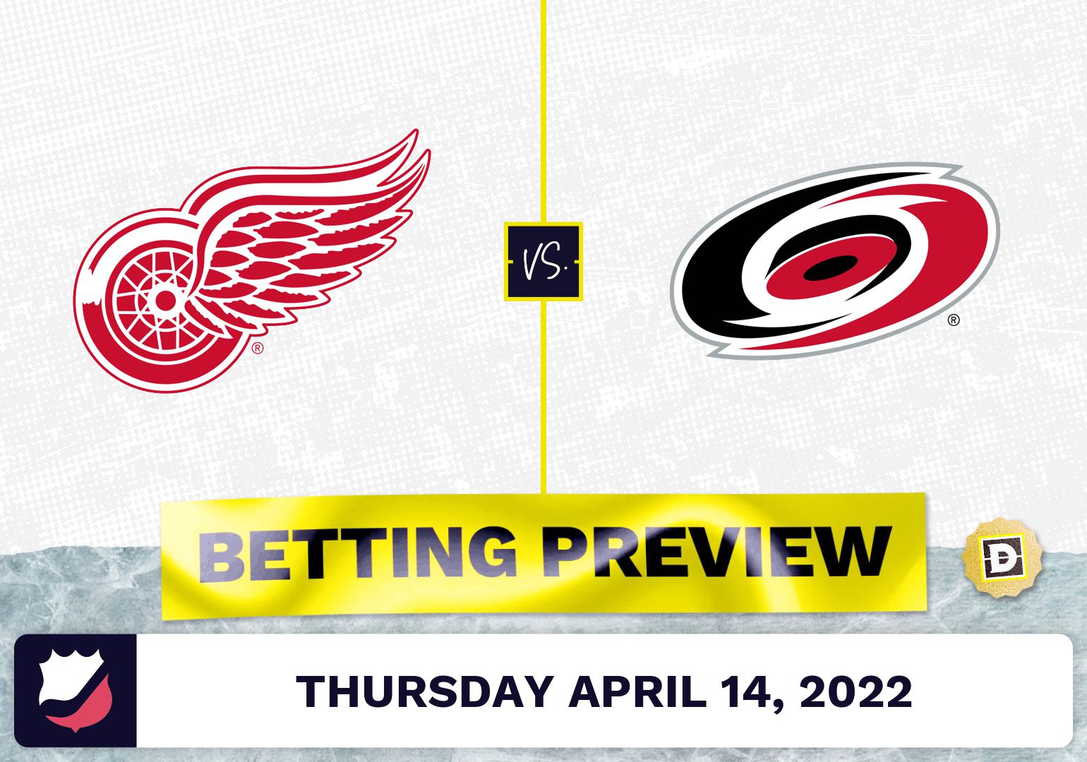 Red Wings vs. Hurricanes Prediction and Odds - Apr 14, 2022