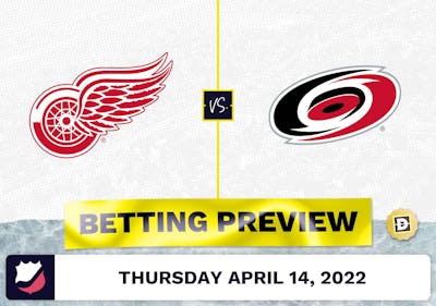 Red Wings vs. Hurricanes Prediction and Odds - Apr 14, 2022