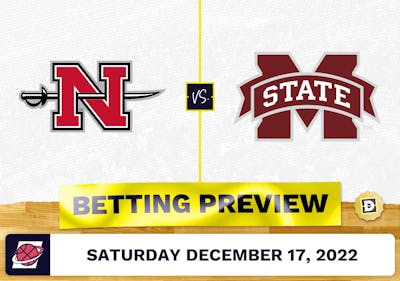 Nicholls State vs. Mississippi State CBB Prediction and Odds - Dec 17, 2022