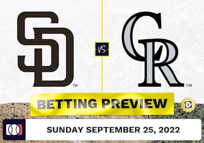 Padres vs. Rockies Prediction and Odds - Sep 25, 2022