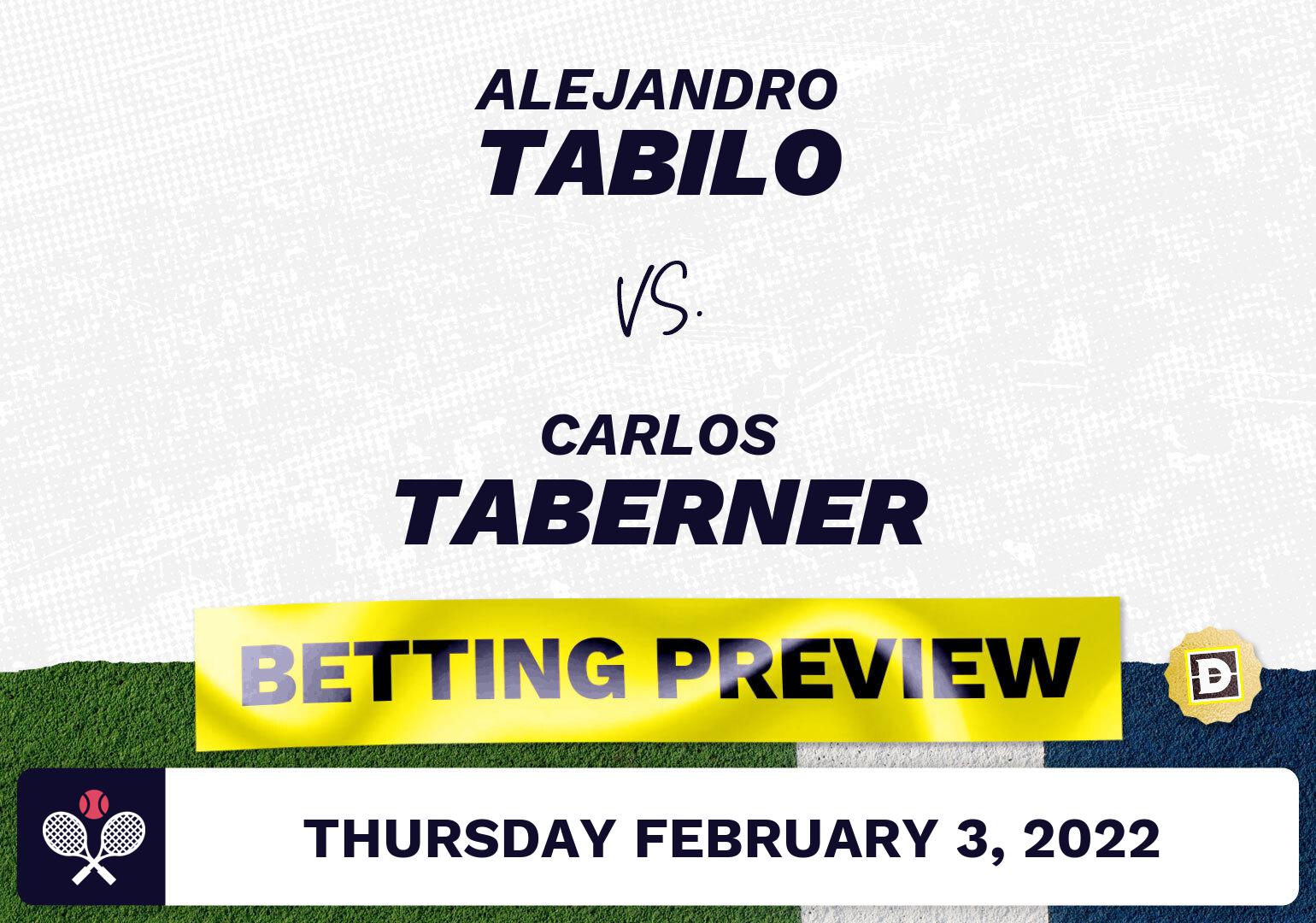Alejandro Tabilo vs. Carlos Taberner Predictions - Feb 3, 2022