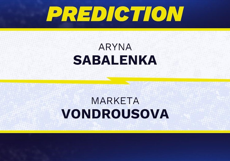 Aryna Sabalenka vs Marketa Vondrousova Tennis Prediction.