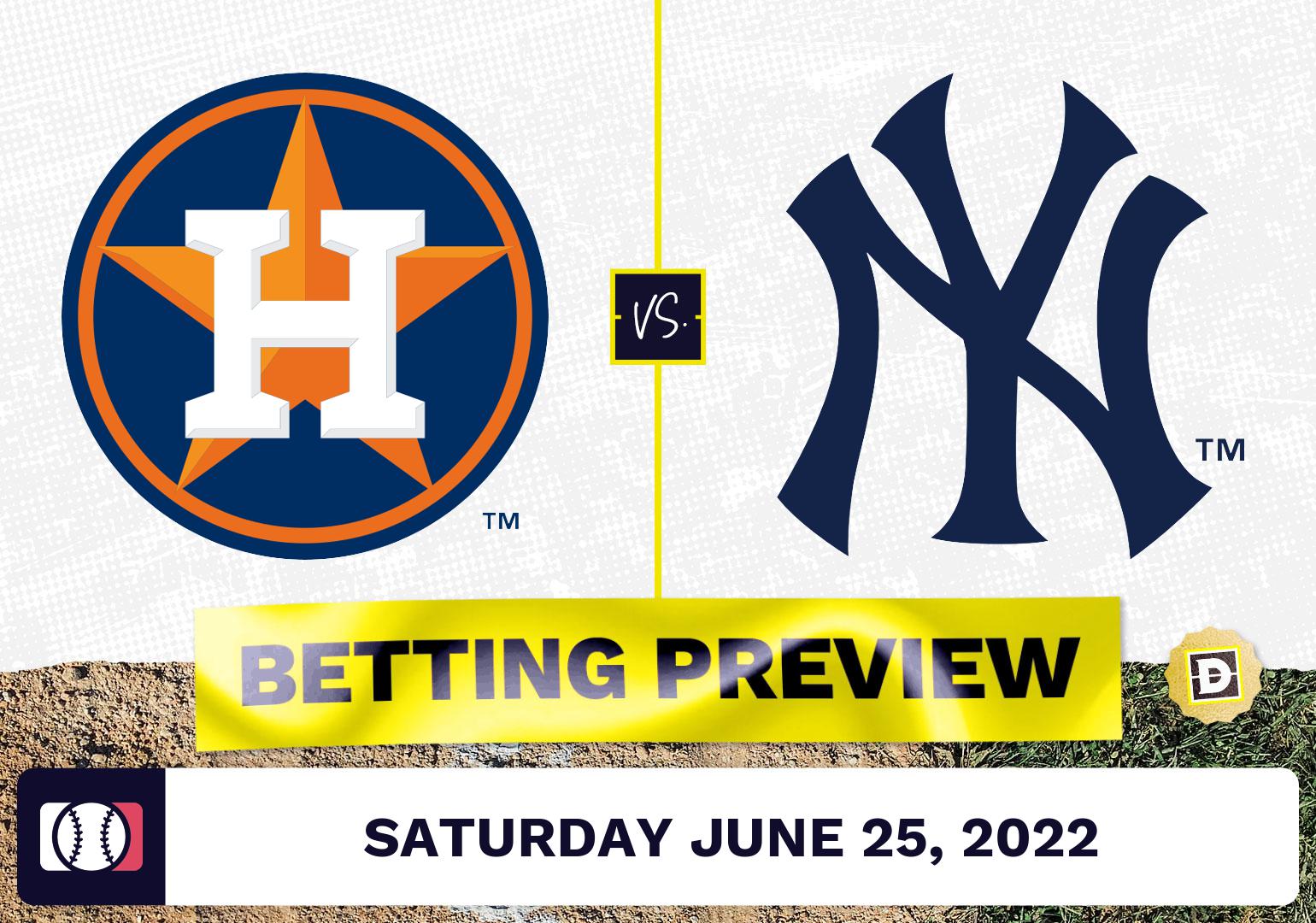 Astros vs. Yankees Prediction and Odds - Jun 25, 2022