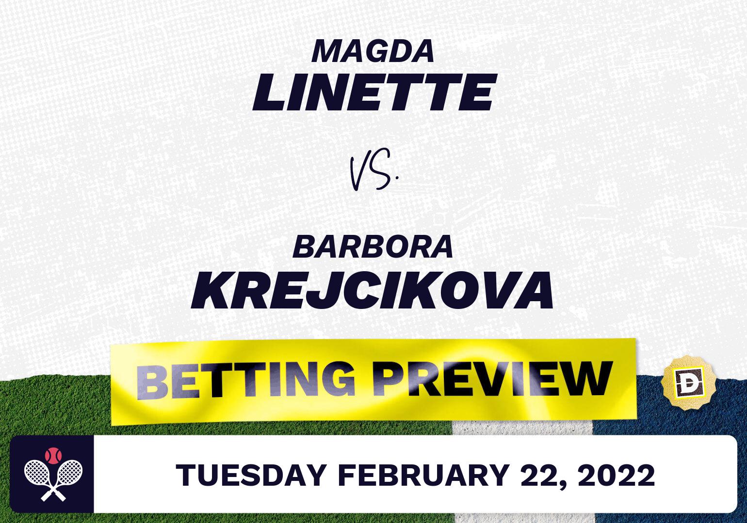 Magda Linette vs. Barbora Krejcikova Predictions - Feb 22, 2022