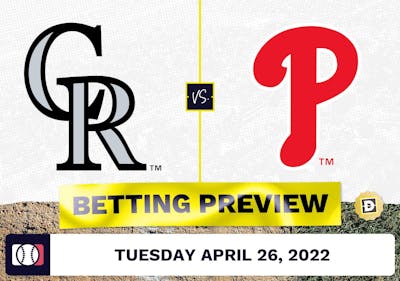 Rockies vs. Phillies Prediction and Odds - Apr 26, 2022