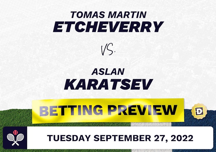 Tomas Martin Etcheverry vs. Aslan Karatsev Predictions - Sep 27, 2022