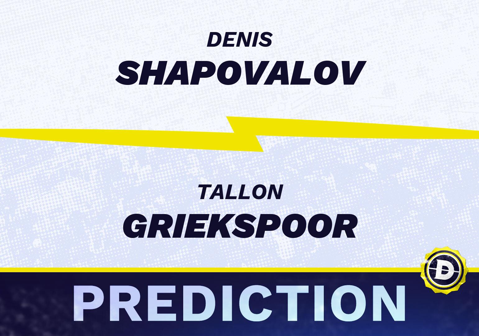 Denis Shapovalov vs. Tallon Griekspoor Prediction, Odds, Picks for ATP Geneva Open 2024