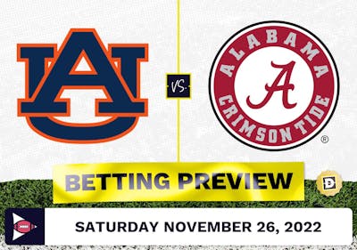 Auburn vs. Alabama CFB Prediction and Odds - Nov 26, 2022