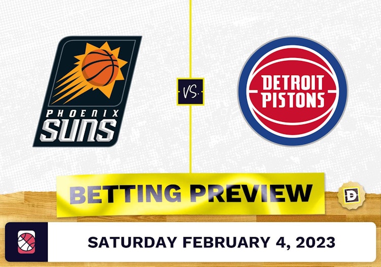 Suns vs. Pistons Prediction and Odds - Feb 4, 2023