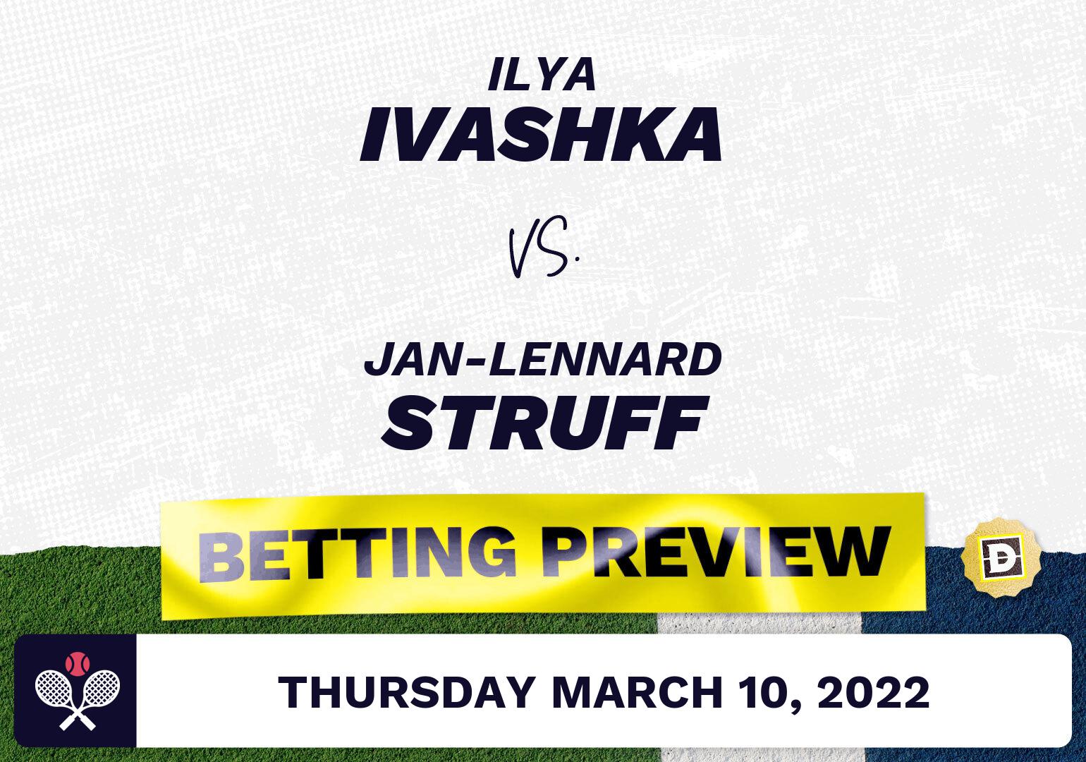 Ilya Ivashka vs. Jan-Lennard Struff Predictions - Mar 11, 2022