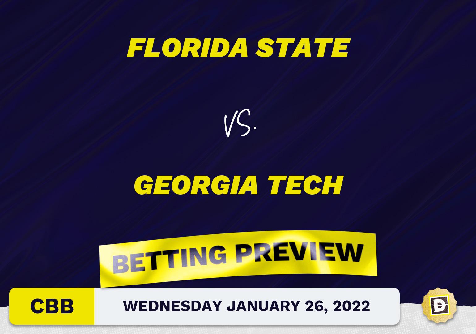 Florida State vs. Georgia Tech CBB Predictions and Odds - Jan 26, 2022