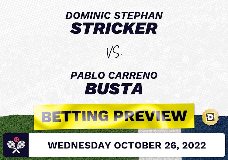 Dominic Stephan Stricker vs. Pablo Carreno Busta Predictions - Oct 26, 2022