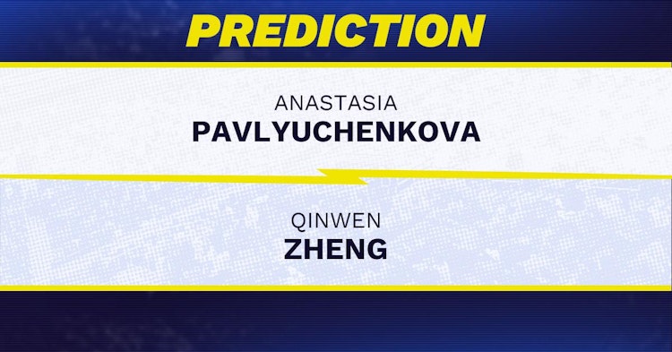 Anastasia Pavlyuchenkova vs Qinwen Zheng Tennis Prediction.