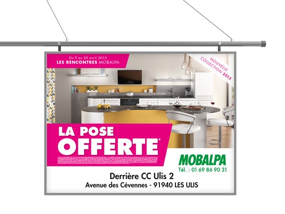 Impression affiche 240x160 cm pour mobilier urbain