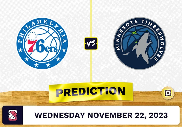 76ers vs. Timberwolves Prediction and Odds - November 22, 2023