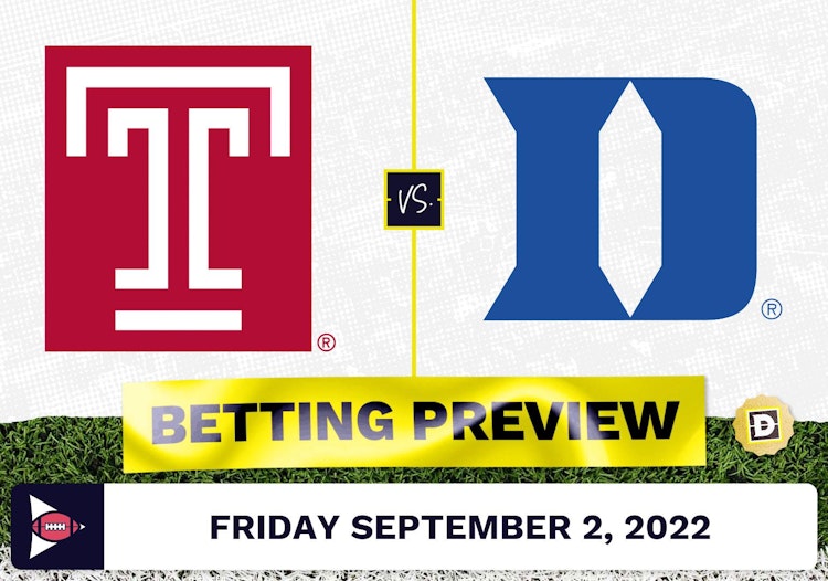 Temple vs. Duke CFB Prediction and Odds - Sep 2, 2022